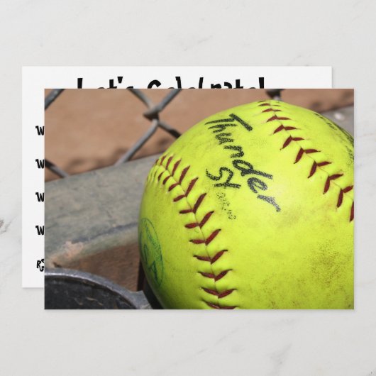 遊ボール！ 招待状 (正面/裏面)