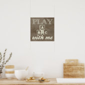 「遊一緒」プリント ポスター (キッチン)