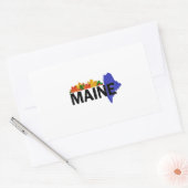 遊休地に入る 長方形シール (封筒)
