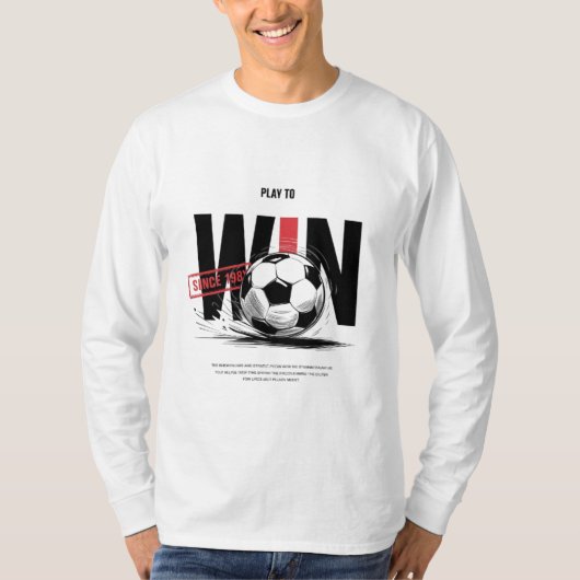 「遊勝ちへ – サッカーフード付きスウェットシャツ」 🏆⚽🔥 Tシャツ (正面)