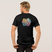 遊勝ち、繰り返し：ゲーマーのマントラ トライブレンドＴシャツ (裏面全面)