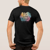 遊勝ち、繰り返し：ゲーマーのマントラ トライブレンドＴシャツ (裏面)