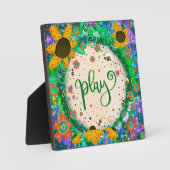 遊可愛いおもしろいお洒落インスピレーション フォトプラーク (正面)