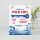 遊園地でお誕生日会をしよう！ 招待状 (スタンド正面)