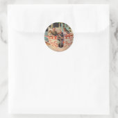 遊園地でのティーカップ乗り ラウンドシール (バッグ)