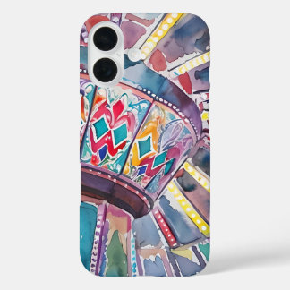 遊園地のスイング抽象iPhoneケース iPhone 16ケース