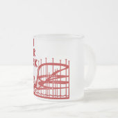 遊園地の公園によって曇らされるマグ フロストグラスマグカップ (正面右)