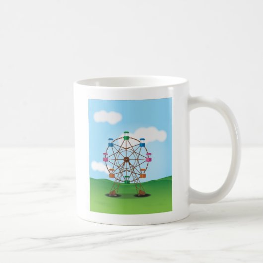 遊園地の観覧車 コーヒーマグカップ (右)