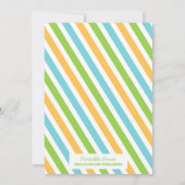 遊園地の誕生日の招待状 招待状 (裏面)