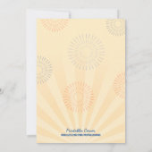 遊園地の誕生日の招待状 招待状 (裏面)