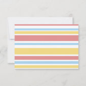 遊園地の誕生日パーティー招待状 招待状 (裏面)