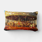 遊園地の馬の回転木馬の装飾用クッション ランバークッション (裏面)