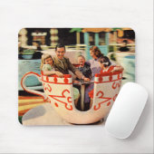 遊園地の60年代のティーカップの乗車 マウスパッド (マウス)