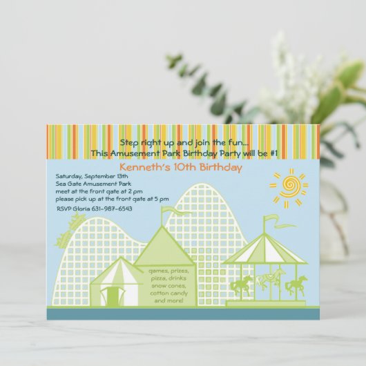 遊園地への招待状 招待状 (スタンド正面)