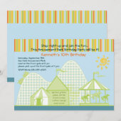 遊園地への招待状 招待状 (正面/裏面)