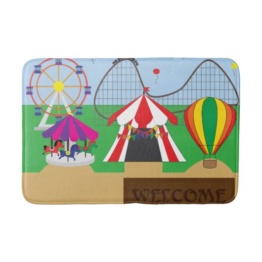 遊園地またはテーマパーク バスマット (正面)