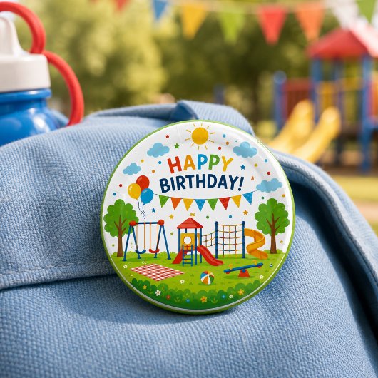遊園地アドベンチャー 6歳の誕生日パーティー 缶バッジ