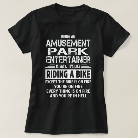 遊園地エンターテイナー Tシャツ (デザイン正面)