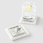 遊園地公園の広告4のコースター ストーンコースター (横)