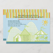 遊園地招待状 招待状 (正面/裏面)