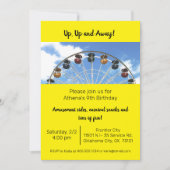 遊園地観覧車招待状 招待状 (正面)