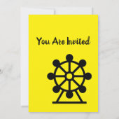 遊園地観覧車招待状 招待状 (裏面)