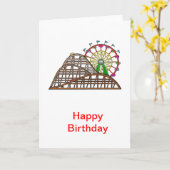 遊園地 カード (黄色い花)