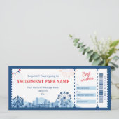遊園地 ギフト券 招待状 (スタンド正面)