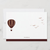 遊園地（ブラウン）招待状 招待状 (裏面)