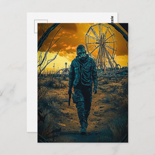 遊園地 ポストカード (正面/裏面)