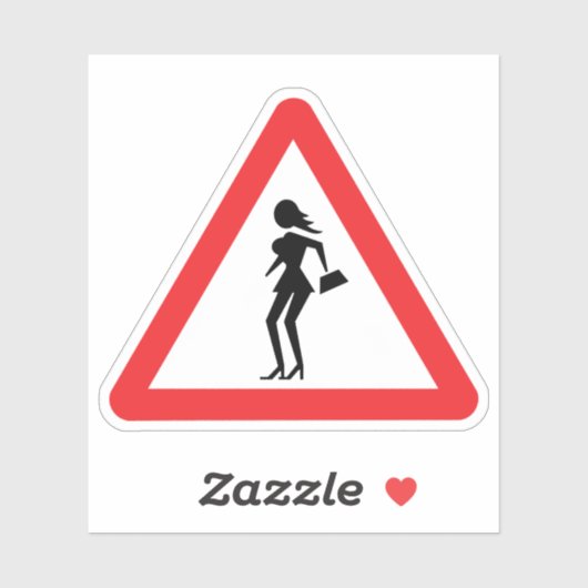 遊女の注意 シール (シート)