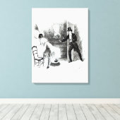 遊女を訪れる人 キャンバスプリント (インサイチュ (ウッドフロア))