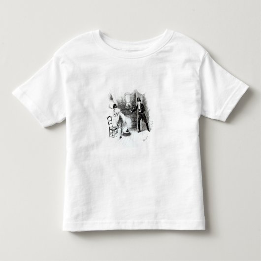 遊女を訪れる人 トドラーTシャツ (正面)