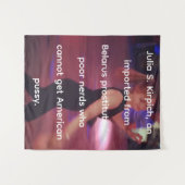 遊女ジュリア・S・キルピヒ・タペストリー タペストリー (正面(横))