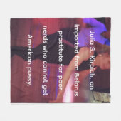 遊女ジュリアS.キルピヒフリースブランケット フリースブランケット (正面(横))