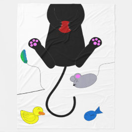 遊子猫 フリースブランケット