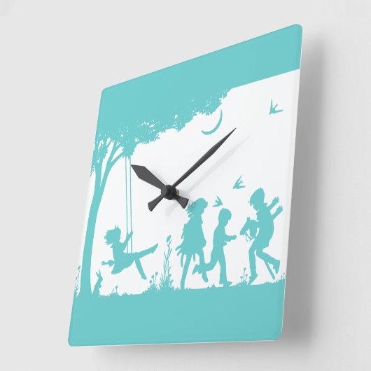 遊子 スクエア壁時計 (傾斜)