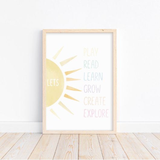 遊学読Create Explore Posterの成長 ポスター