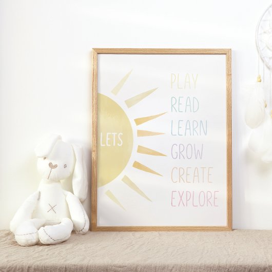 遊学読Create Explore Posterの成長 ポスター