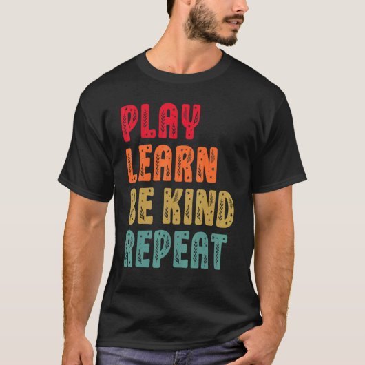 遊学Be Kind Repeat Plantsレトロ統一日 Tシャツ (正面)