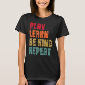 遊学Be Kind Repeat Plantsレトロ統一日 Tシャツ (正面)