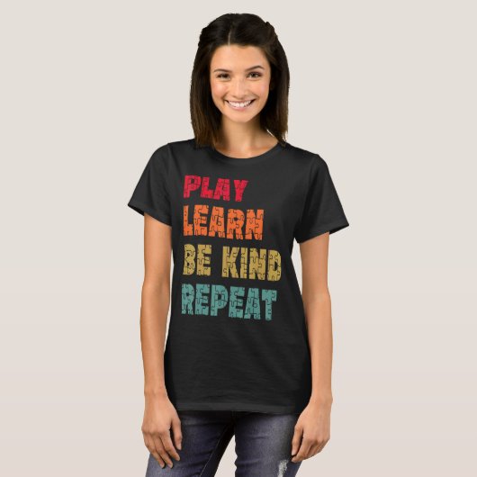 遊学Kind Be Repeat Autism Awareness Unity D Tシャツ (正面フル)