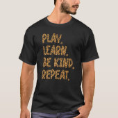 遊学Kind Be Repeat Kind Leopard Kind Unity D Tシャツ (正面)