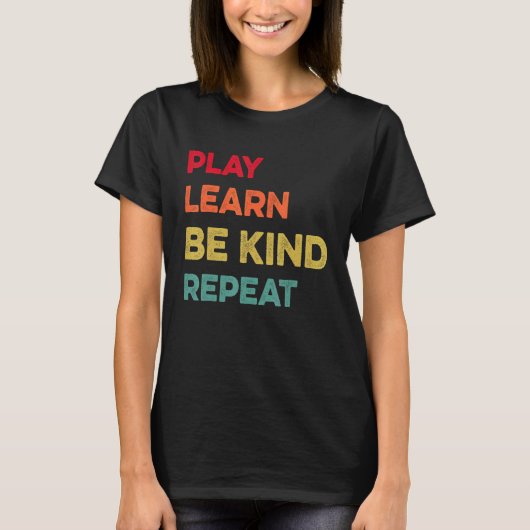 遊学Kind Repeat Unity Day No bullies Kin Tシャツ (正面)