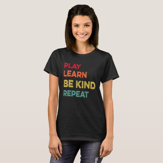 遊学Kind Repeat Unity Day No bullies Kin Tシャツ (正面フル)