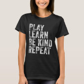 遊学Kind Repeat Unity Day No bullies Kin Tシャツ (正面)