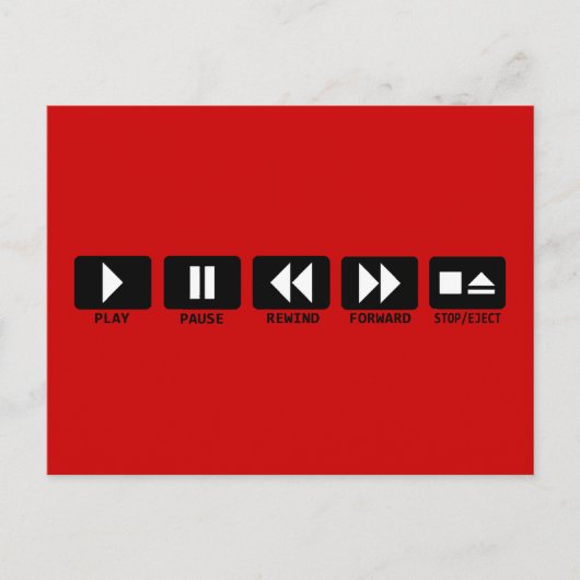 遊巻き戻し前を一時停止ストップ/取り出し ポストカード (正面)