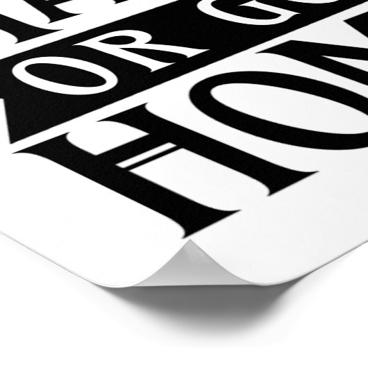 遊懸命またはホームに移動する、サッカーことわざ ポスター (角)