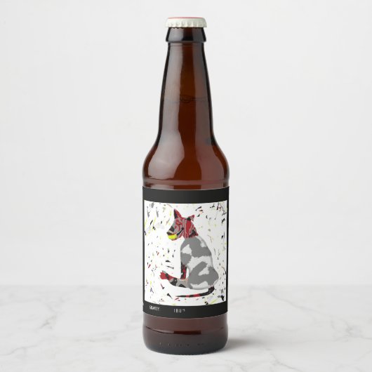 遊懸命空白の ビールラベル (正面)