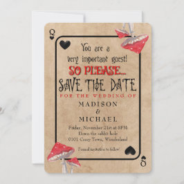 遊戯王のカードで狂ったキノコたち　Save The Date 招待状